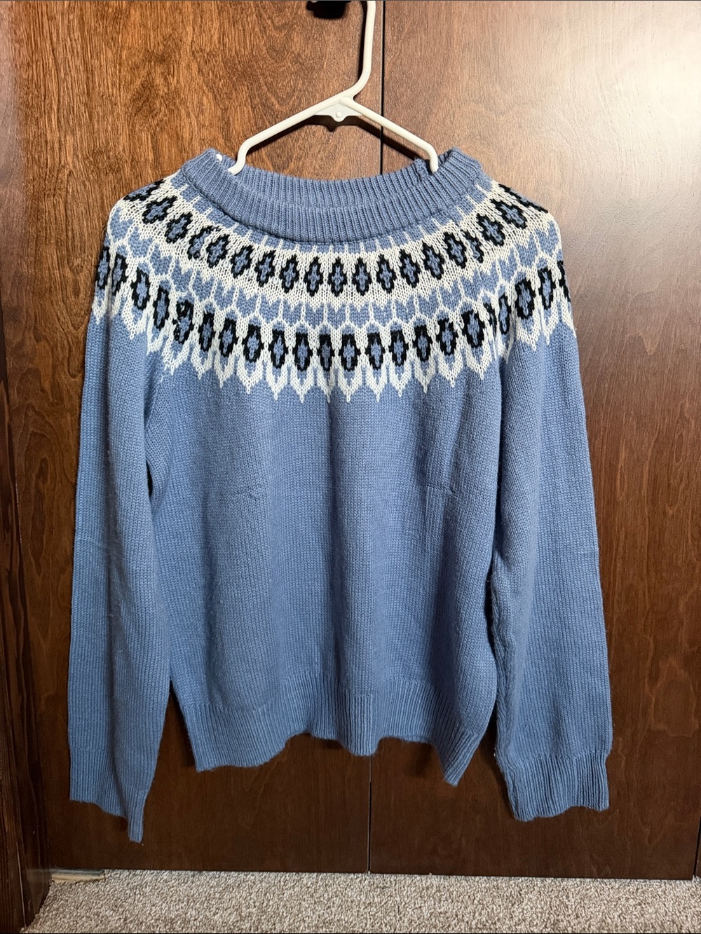 Women’s Light Blue holiday sweater